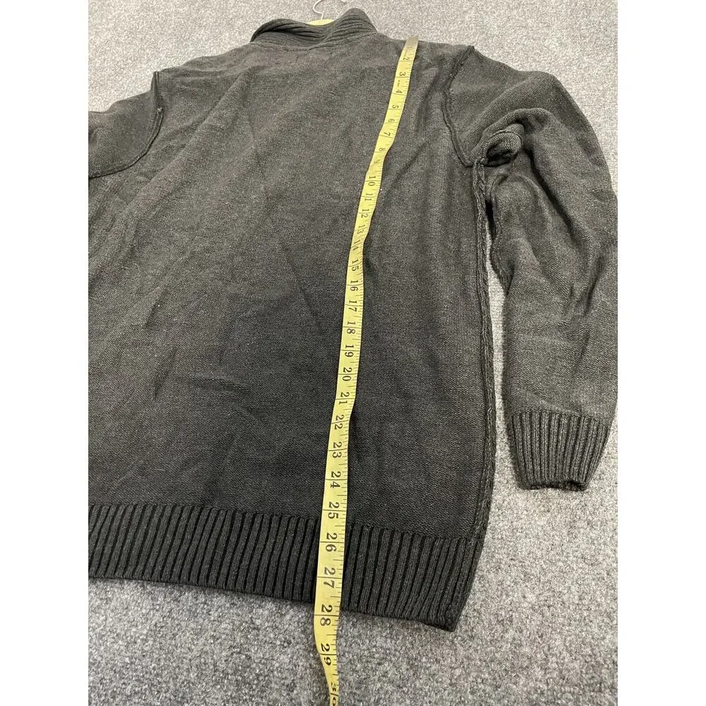 Trash Nouveau Sweater Men’s Slim XL Shawl Collar Black Knit Classic N45
